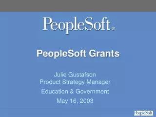 PeopleSoft Grants