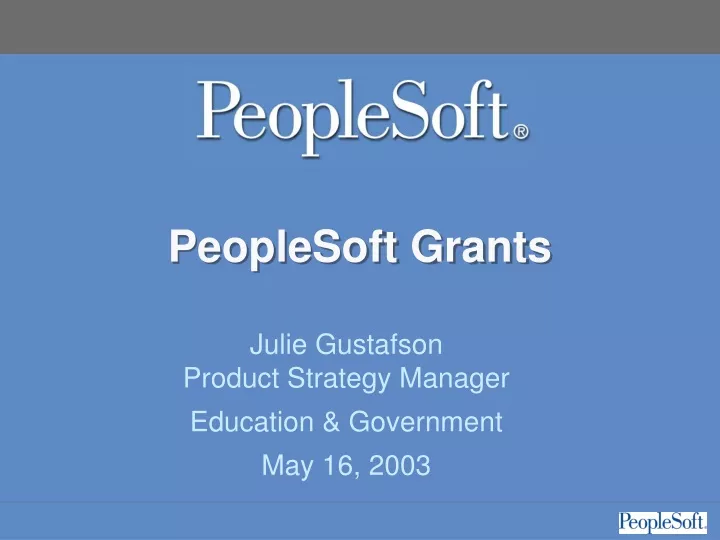 peoplesoft grants