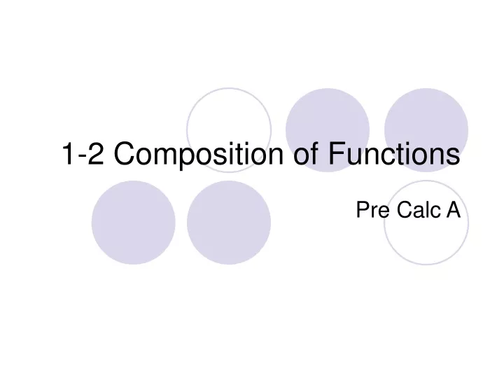 1 2 composition of functions