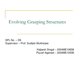 Evolving Grasping Structures