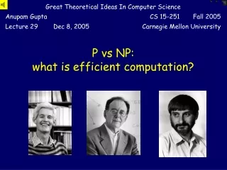 p vs np what is efficient computation