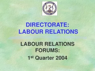 DIRECTORATE:  LABOUR RELATIONS