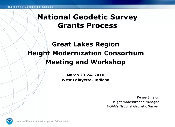national geodetic survey grants process