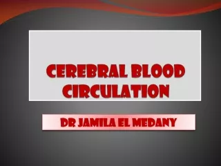 CEREBRAL BLOOD CIRCULATION