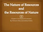 The Nature of Resources and the Resources of Nature