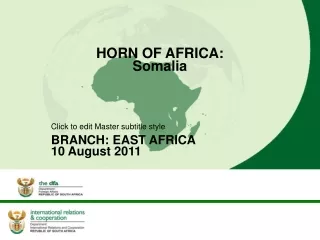 HORN OF AFRICA: Somalia