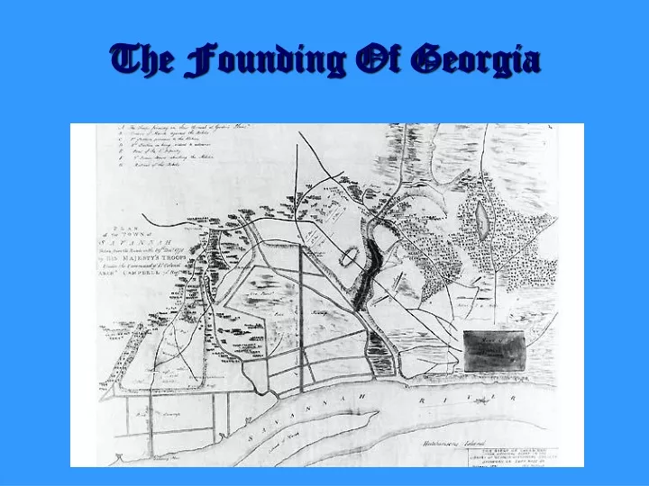 the founding of georgia