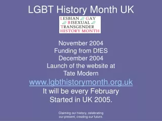 LGBT History Month UK