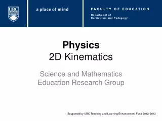 Physics 2D Kinematics