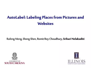 AutoLabel: Labeling Places from Pictures and Websites
