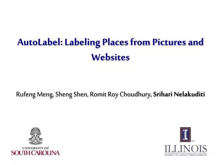 autolabel labeling places from pictures and websites