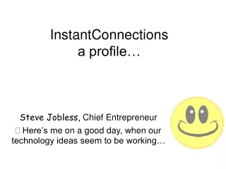 InstantConnections a profile…