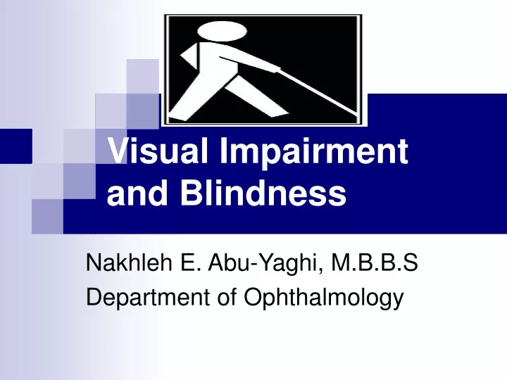 visual impairment and blindness