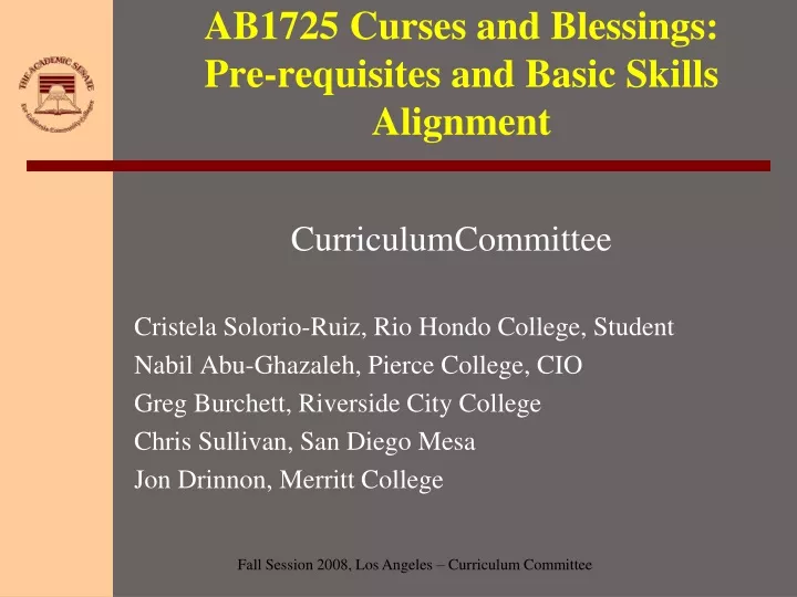 ab1725 curses and blessings pre requisites and basic skills alignment