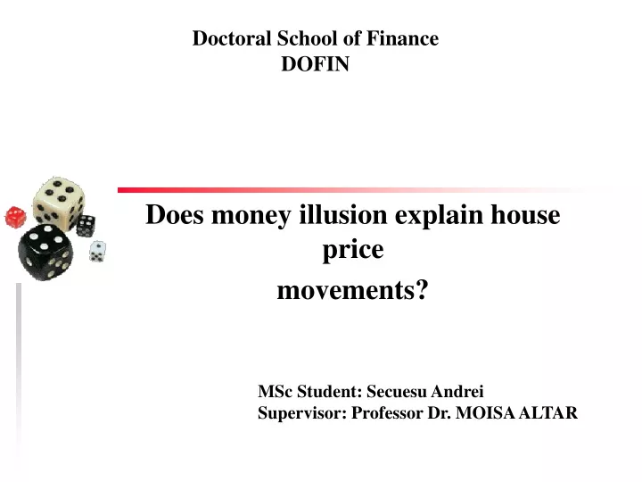 does money illusion explain house price movements