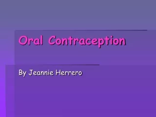 Oral Contraception