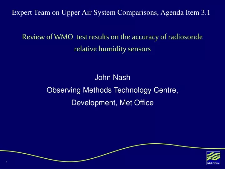 review of wmo test results on the accuracy of radiosonde relative humidity sensors