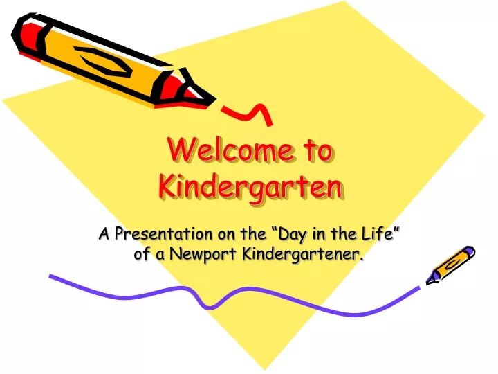 welcome to kindergarten