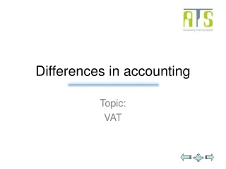 Differences in accounting