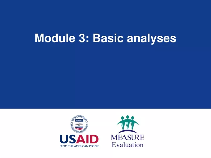module 3 basic analyses