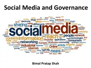 Social Media and Governance