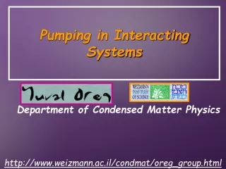 Pumping in Interacting Systems