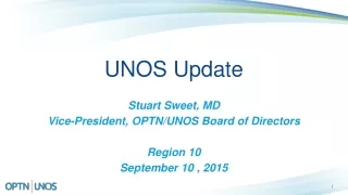 UNOS Update