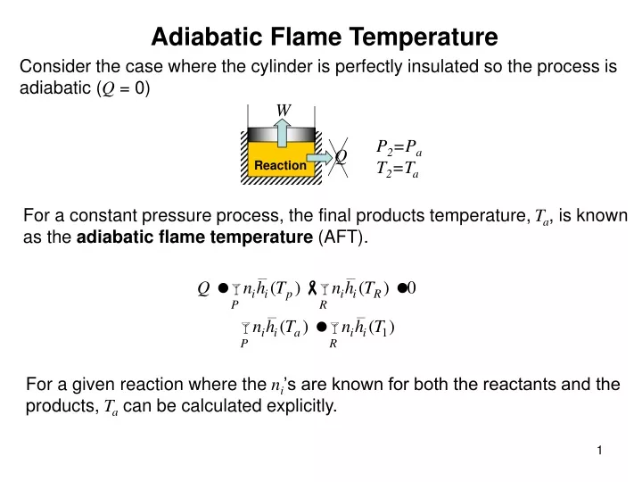 adiabatic flame temperature