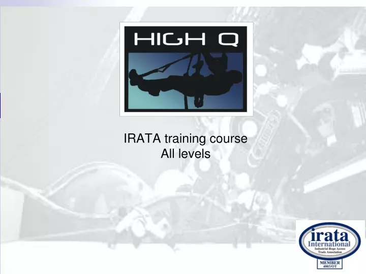 irata training course all levels