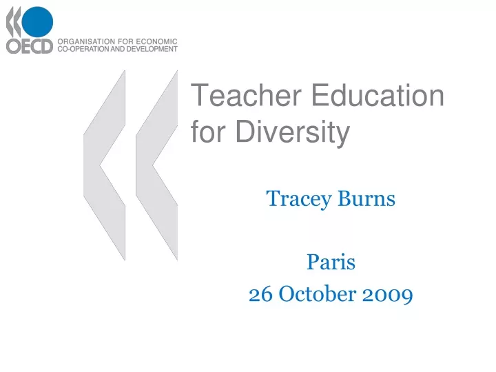 teacher education for diversity