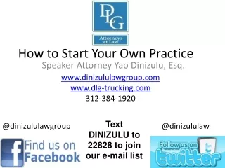 How to Start Your Own Practice