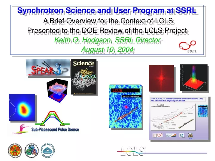 synchrotron science and user program at ssrl