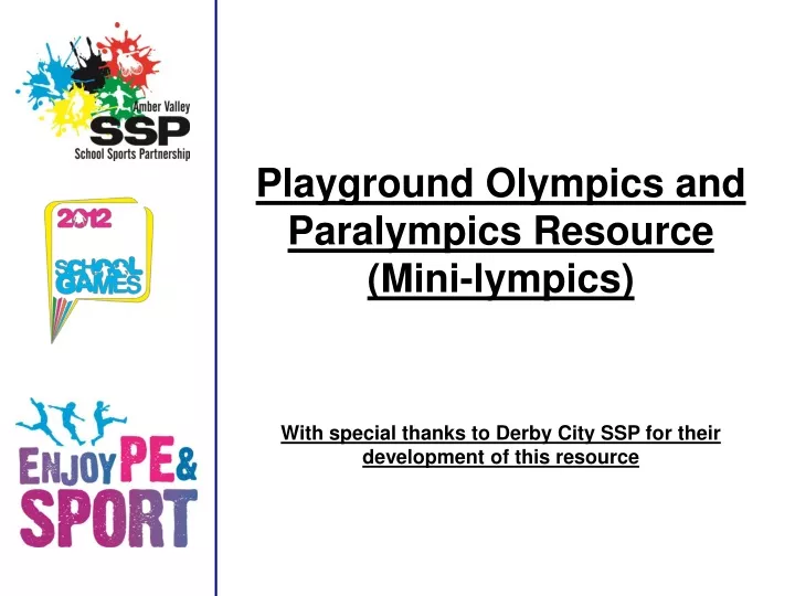 playground olympics and paralympics resource mini