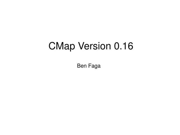 cmap version 0 16