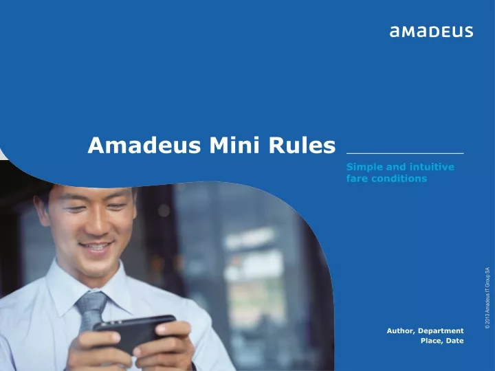 amadeus mini rules
