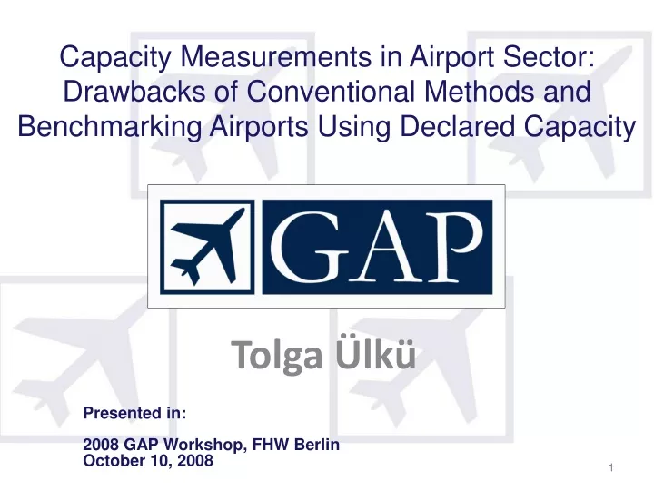 capacity measurements in airport sector drawbacks