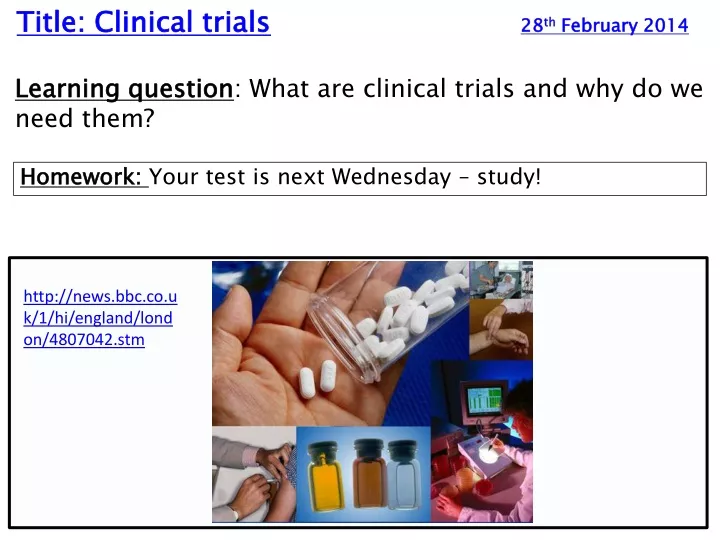 title clinical trials 28 th february 2014