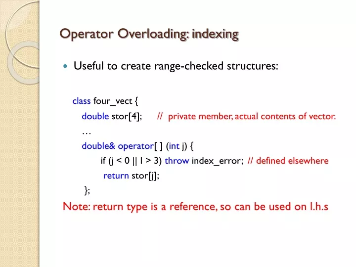 operator overloading indexing
