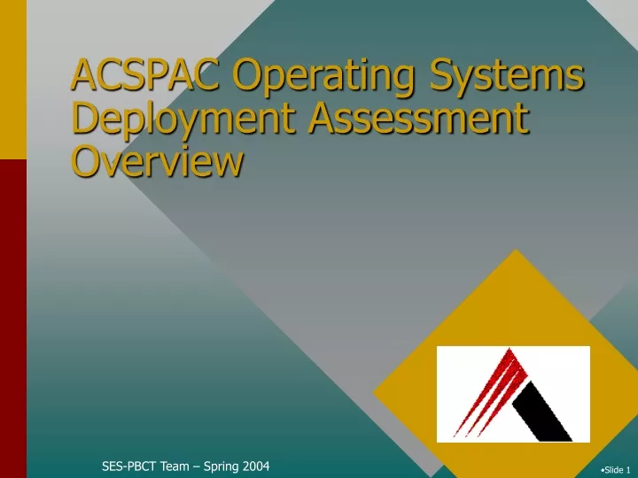 acspac operating systems deployment assessment overview