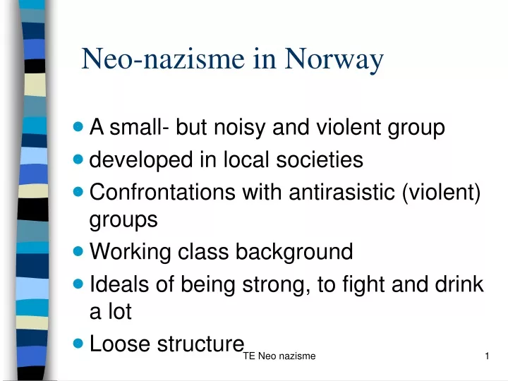 neo nazisme in norway