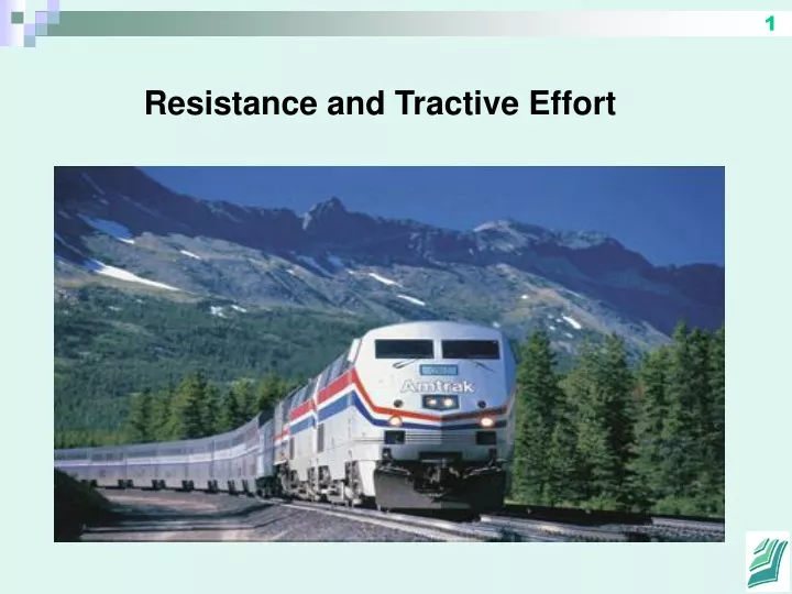 resistance and tractive effort