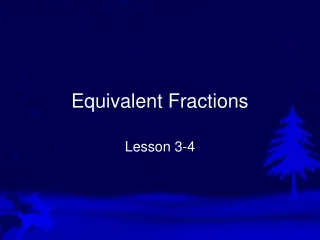 Equivalent Fractions