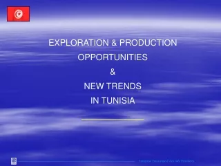 EXPLORATION &amp; PRODUCTION OPPORTUNITIES &amp;  NEW TRENDS IN TUNISIA _____________
