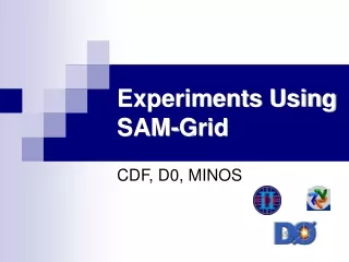 Experiments Using SAM-Grid