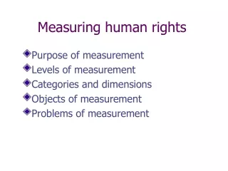 Measuring human rights
