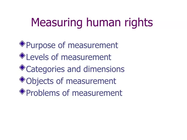 measuring human rights