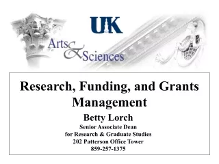 Research, Funding, and Grants Management