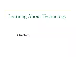 Learning About Technology