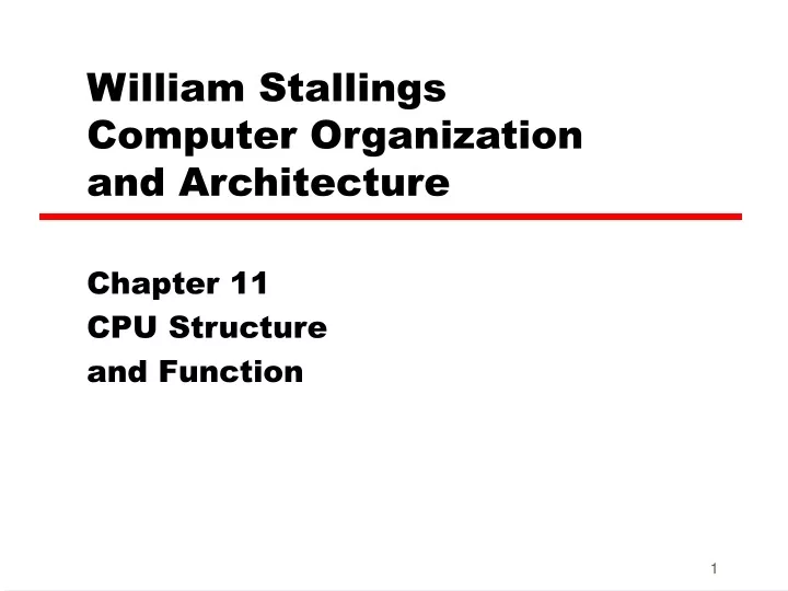 william stallings computer organization and architecture