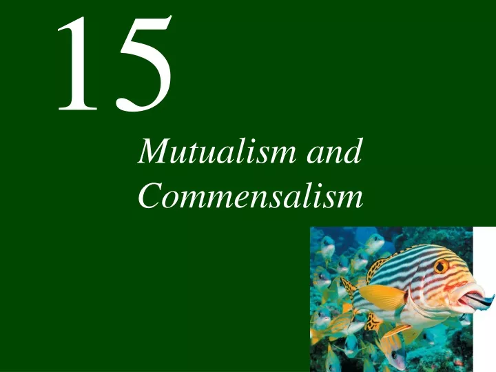 mutualism and commensalism